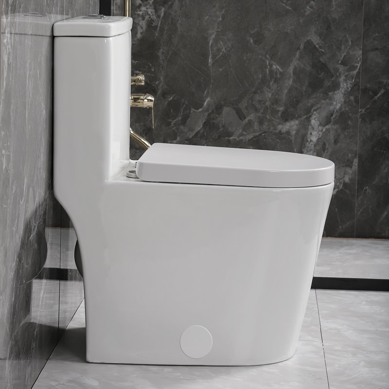 Yingze Small Dual-Flush Round One-Piece Toilet (Seat Included
